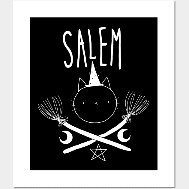 Salem witchy tee Wall Art by violinoviola